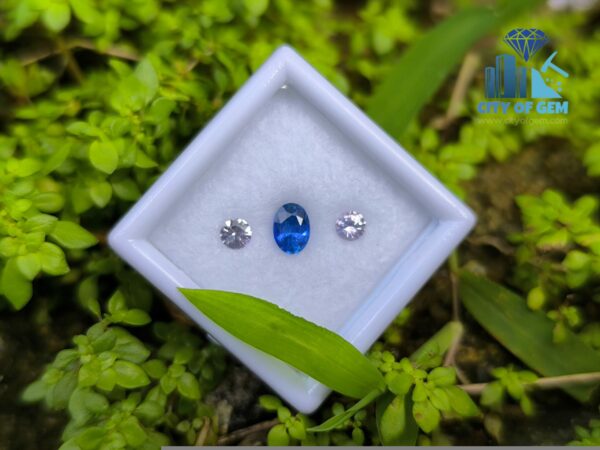 Ceylon Cornflower Blue Sapphire & Light Pink Pair for Jewelry Designs