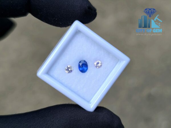 Ceylon Cornflower Blue Sapphire & Light Pink Pair for Jewelry Designs