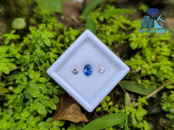 Ceylon Cornflower Blue Sapphire & Light Pink Pair for Jewelry Designs