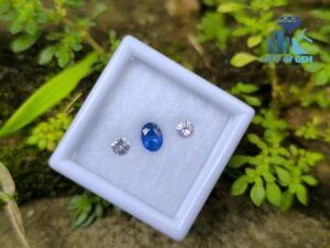 Ceylon Cornflower Blue Sapphire & Light Pink Pair for Jewelry Designs