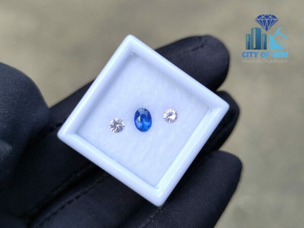 Ceylon Cornflower Blue Sapphire & Light Pink Pair for Jewelry Designs