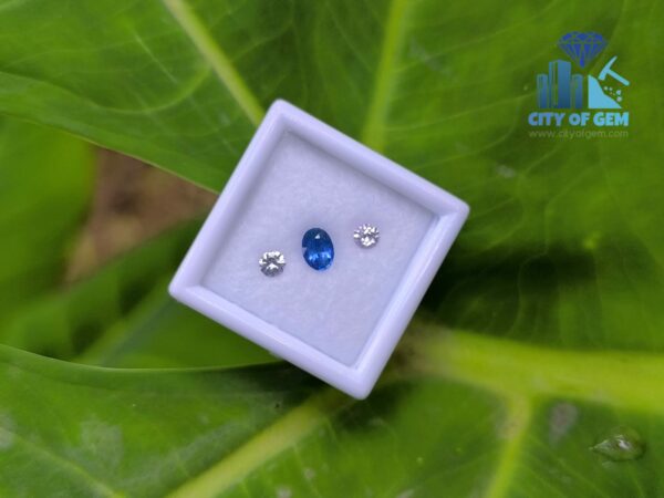 Ceylon Cornflower Blue Sapphire & Light Pink Pair for Jewelry Designs