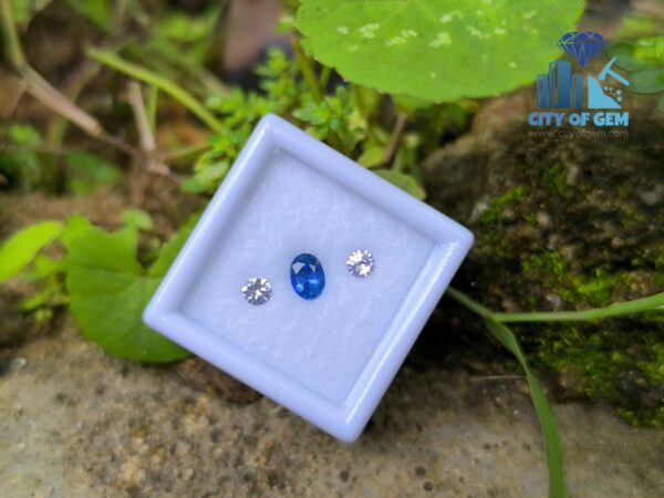 Ceylon Cornflower Blue Sapphire & Light Pink Pair for Jewelry Designs