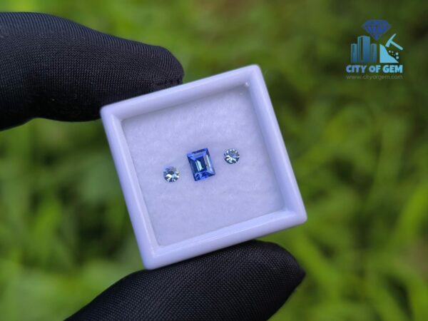Ceylon Natural Cornflower Blue Sapphire & Light Blue Pair for Jewelry Designs