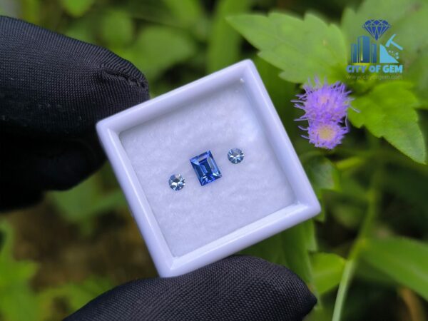 Ceylon Natural Cornflower Blue Sapphire & Light Blue Pair for Jewelry Designs