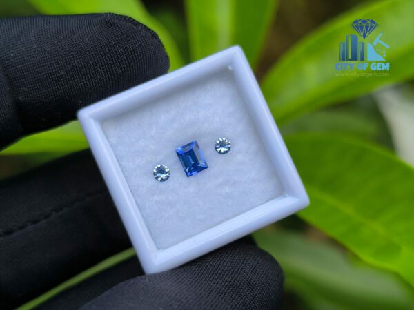 Ceylon Natural Cornflower Blue Sapphire & Light Blue Pair for Jewelry Designs