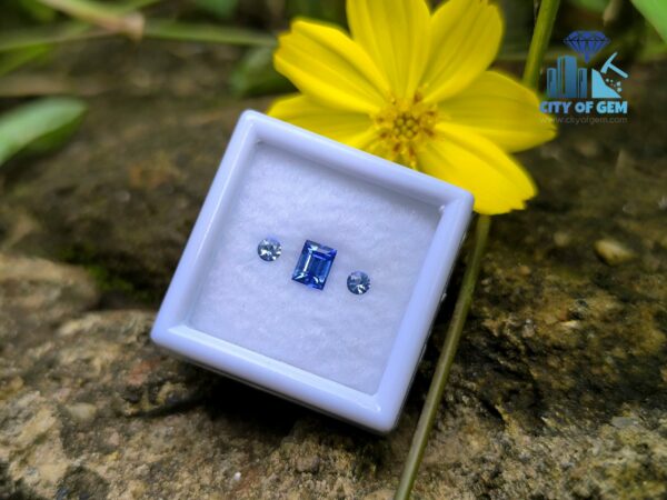 Ceylon Natural Cornflower Blue Sapphire & Light Blue Pair for Jewelry Designs