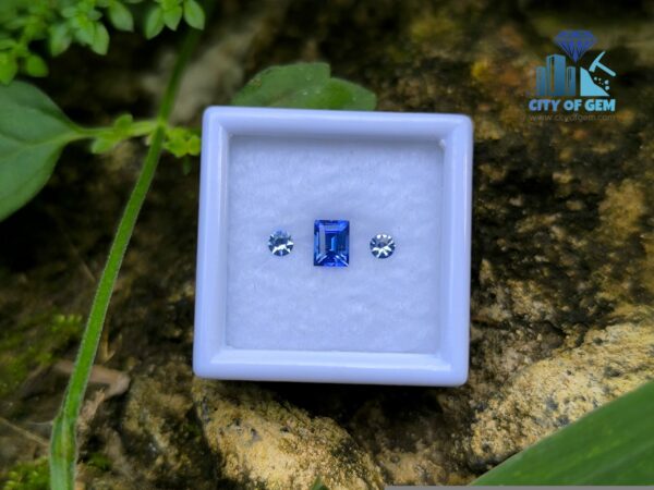 Ceylon Natural Cornflower Blue Sapphire & Light Blue Pair for Jewelry Designs