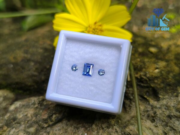 Ceylon Natural Cornflower Blue Sapphire & Light Blue Pair for Jewelry Designs