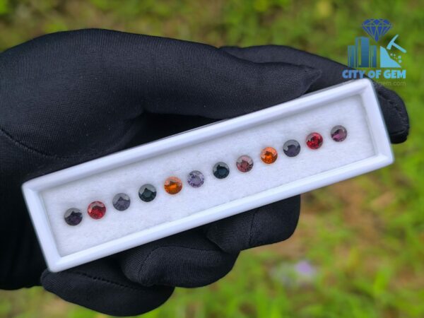 Ceylon Natural Garnet & Spinel Round Collection for Jewelry Designs