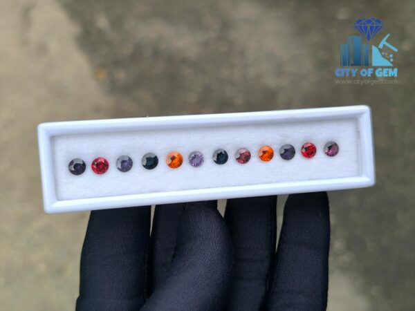 Ceylon Natural Garnet & Spinel Round Collection for Jewelry Designs