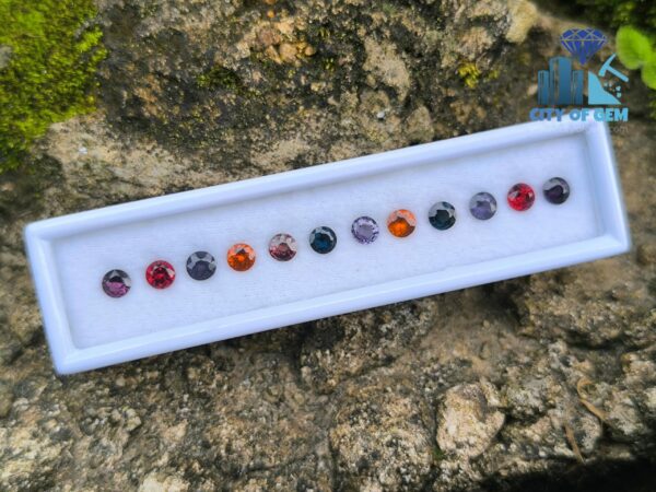 Ceylon Natural Garnet & Spinel Round Collection for Jewelry Designs