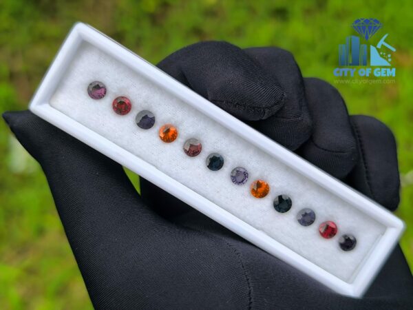 Ceylon Natural Garnet & Spinel Round Collection for Jewelry Designs