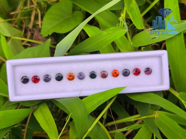 Ceylon Natural Garnet & Spinel Round Collection for Jewelry Designs