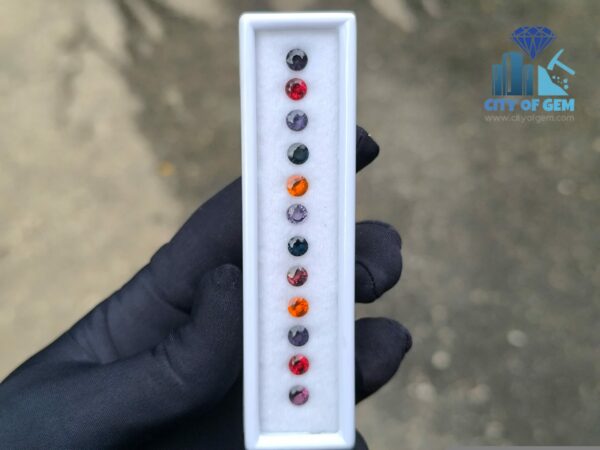 Ceylon Natural Garnet & Spinel Round Collection for Jewelry Designs