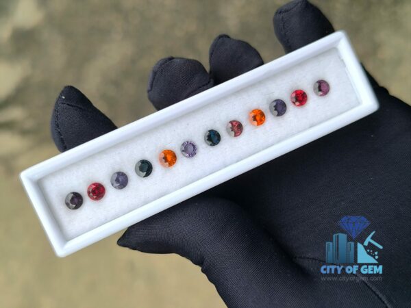 Ceylon Natural Garnet & Spinel Round Collection for Jewelry Designs