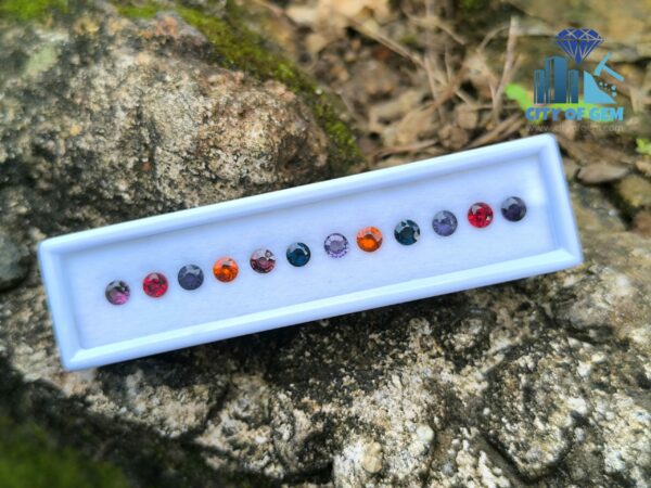 Ceylon Natural Garnet & Spinel Round Collection for Jewelry Designs