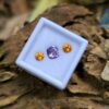 Ceylon Natural Purple Sapphire & Spessartite Pair for Jewelry Designs