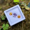 Ceylon Natural Purple Sapphire & Spessartite Pair for Jewelry Designs