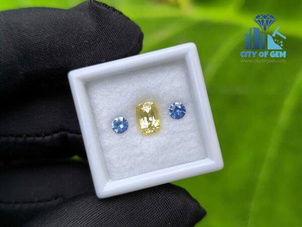 Ceylon-Natural-Yellow-Sapphire-Blue-Pair-for-Jewelry-Designs