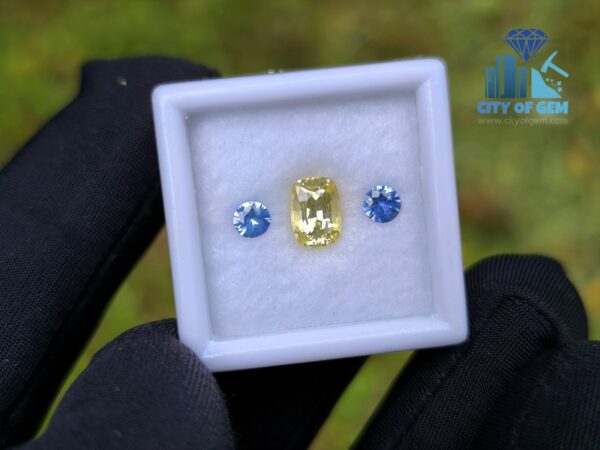 Ceylon-Natural-Yellow-Sapphire-Blue-Pair-for-Jewelry-Designs