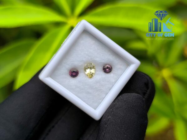 Yellow Sapphire & Spinel Pair for Jewelry Designs