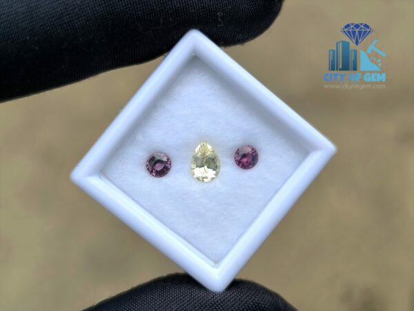 Yellow Sapphire & Spinel Pair for Jewelry Designs