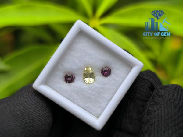 Yellow Sapphire & Spinel Pair for Jewelry Designs