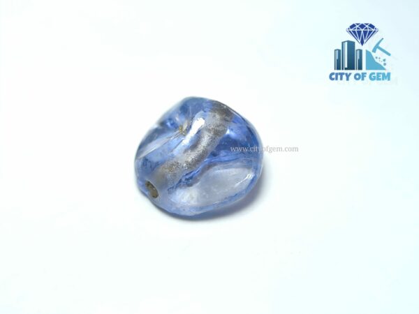 Ancient Natural Blue Sapphire Mukkaru Bead from Ancient Galpaya Village