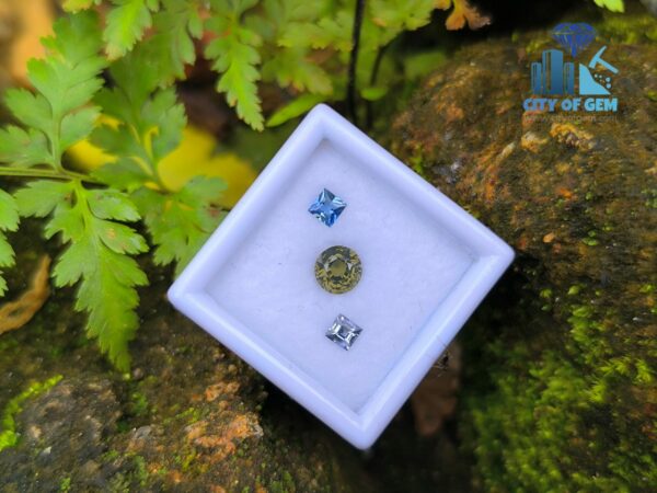 Blue Sapphire & Forest green Zircon for Jewelry Designs