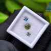 Blue Sapphire & Forest green Zircon for Jewelry Designs