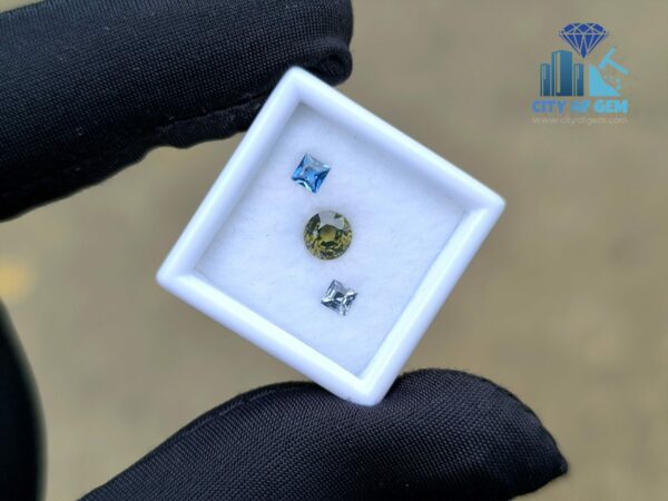 Blue Sapphire & Forest green Zircon for Jewelry Designs