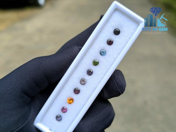Natural Garnet, Zircon & Spinel Round Collection for Jewelry Designs