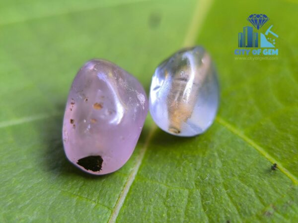 Ancient Natural Blue & Violet Sapphire Mukkaru Bead from Ancient Galpaya Village