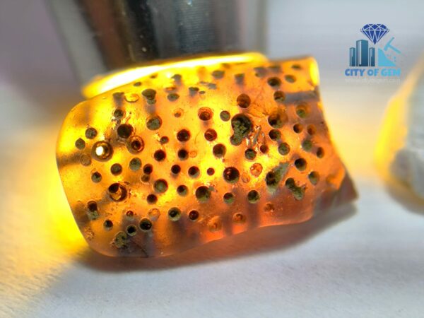 Ancient Natural Purple Spinel Mukkaru Bead with multiple Drill Holes from Ancient Galpaya Village