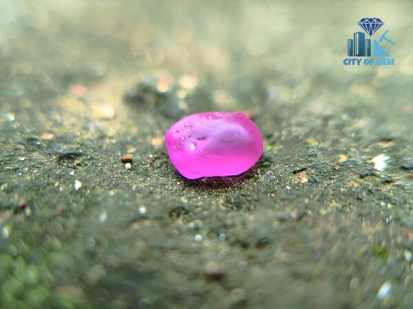 Facet Grade Ceylon Natural Blue Sapphire & Hot Pink Sapphire Alluvial Rough Couple