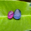 Facet Grade Ceylon Natural Blue Sapphire & Hot Pink Sapphire Alluvial Rough Couple