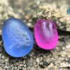 Facet Grade Ceylon Natural Blue Sapphire & Hot Pink Sapphire Alluvial Rough Couple