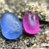 Facet Grade Ceylon Natural Blue Sapphire & Hot Pink Sapphire Alluvial Rough Couple
