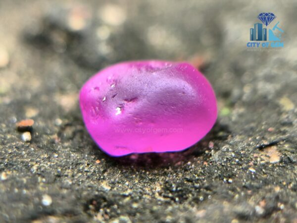 Facet Grade Ceylon Natural Blue Sapphire & Hot Pink Sapphire Alluvial Rough Couple