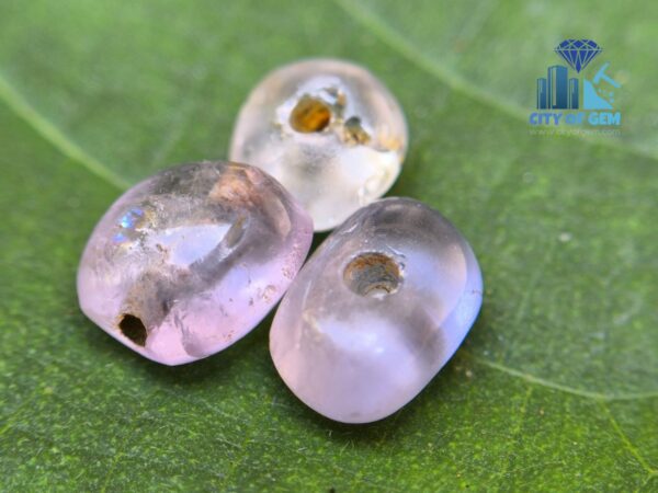Sapphire Mukkaru Beads from Ancient Galpaya Village