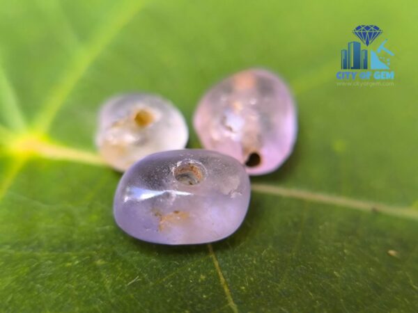 Sapphire Mukkaru Beads from Ancient Galpaya Village