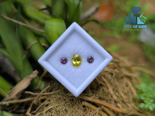 Ceylon Natural Spinel Pair & Zircon Stone for Jewelry Designs