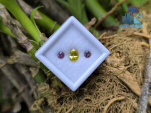 Ceylon Natural Spinel Pair & Zircon Stone for Jewelry Designs