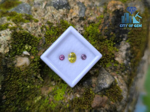 Ceylon Natural Spinel Pair & Zircon Stone for Jewelry Designs
