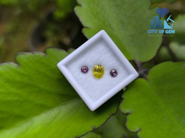 Ceylon Natural Spinel Pair & Zircon Stone for Jewelry Designs
