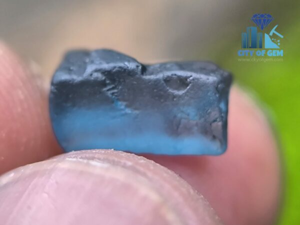 Natural Blue Sapphire and Blue Spinel Rough Couple