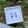 Ceylon Natural Blue Sapphire and Pink Sapphire Earrings Set