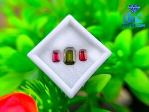 Ceylon Natural Green Zircon & Garnet Pair for Jewelry Designs