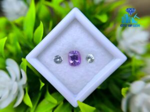 Ceylon Natural Purple Sapphire Jewellery Design Set